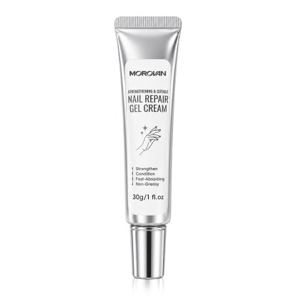 Morovan Nail Repair Gel Cream, Strengthens Nails & Conditions Cuticles, Fast-Absorbing Non-Greasy Formula, 1 fl.oz													