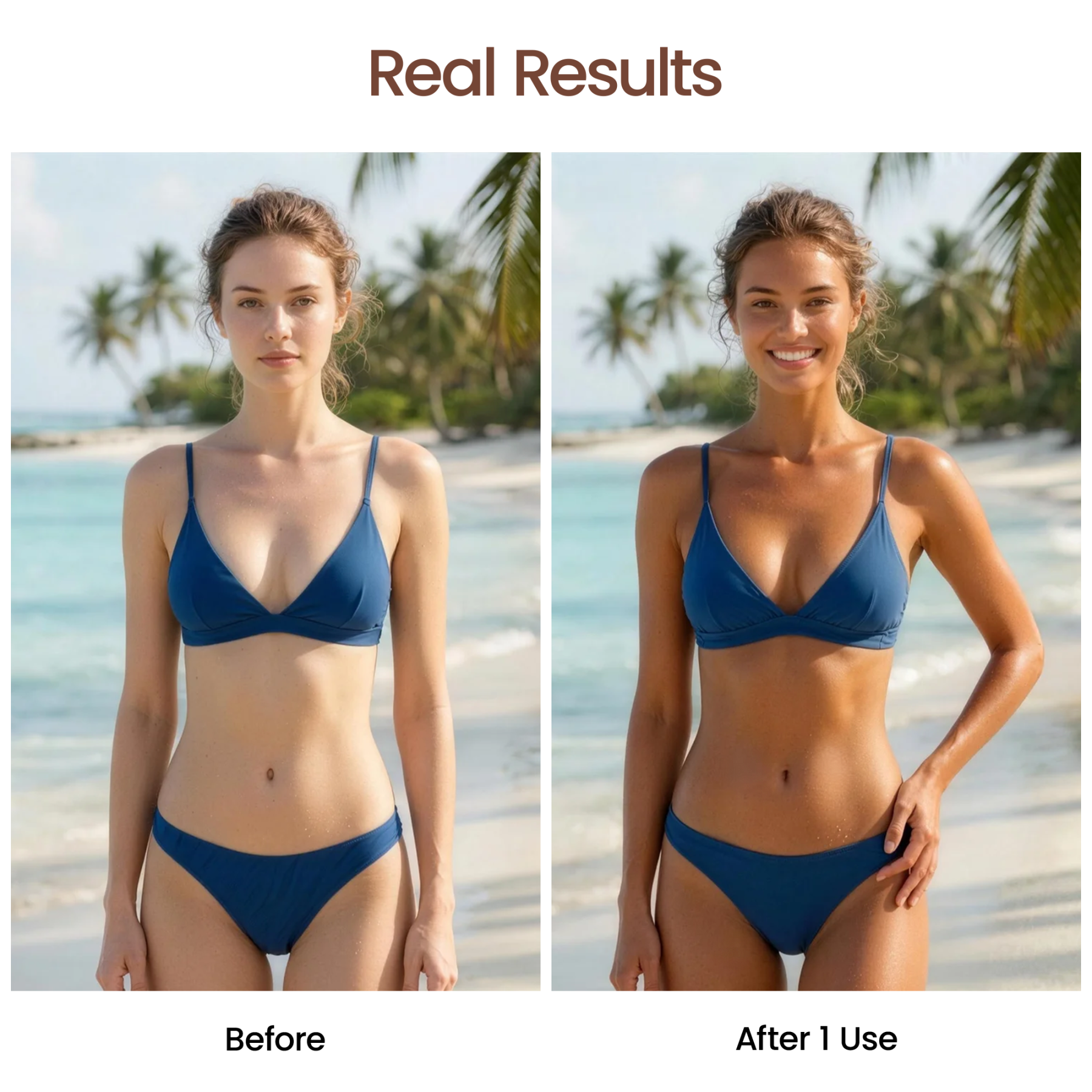 Jtopyrt Self Tanner Tanning Lotion with Aloe Vera and Coconut Oil for A Natural Glow - Brown Tones