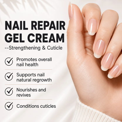 Morovan Nail Repair Gel Cream, Strengthens Nails & Conditions Cuticles, Fast-Absorbing Non-Greasy Formula, 1 fl.oz													