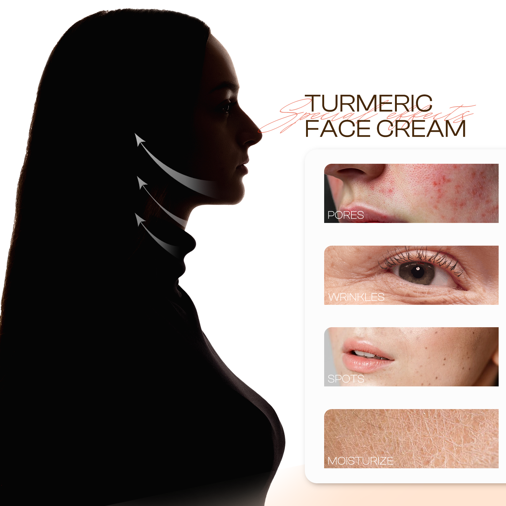 Turmeric Face Cream with Vitamin C –Fades Dark Spots & Hydrates Dry/Oily Skin