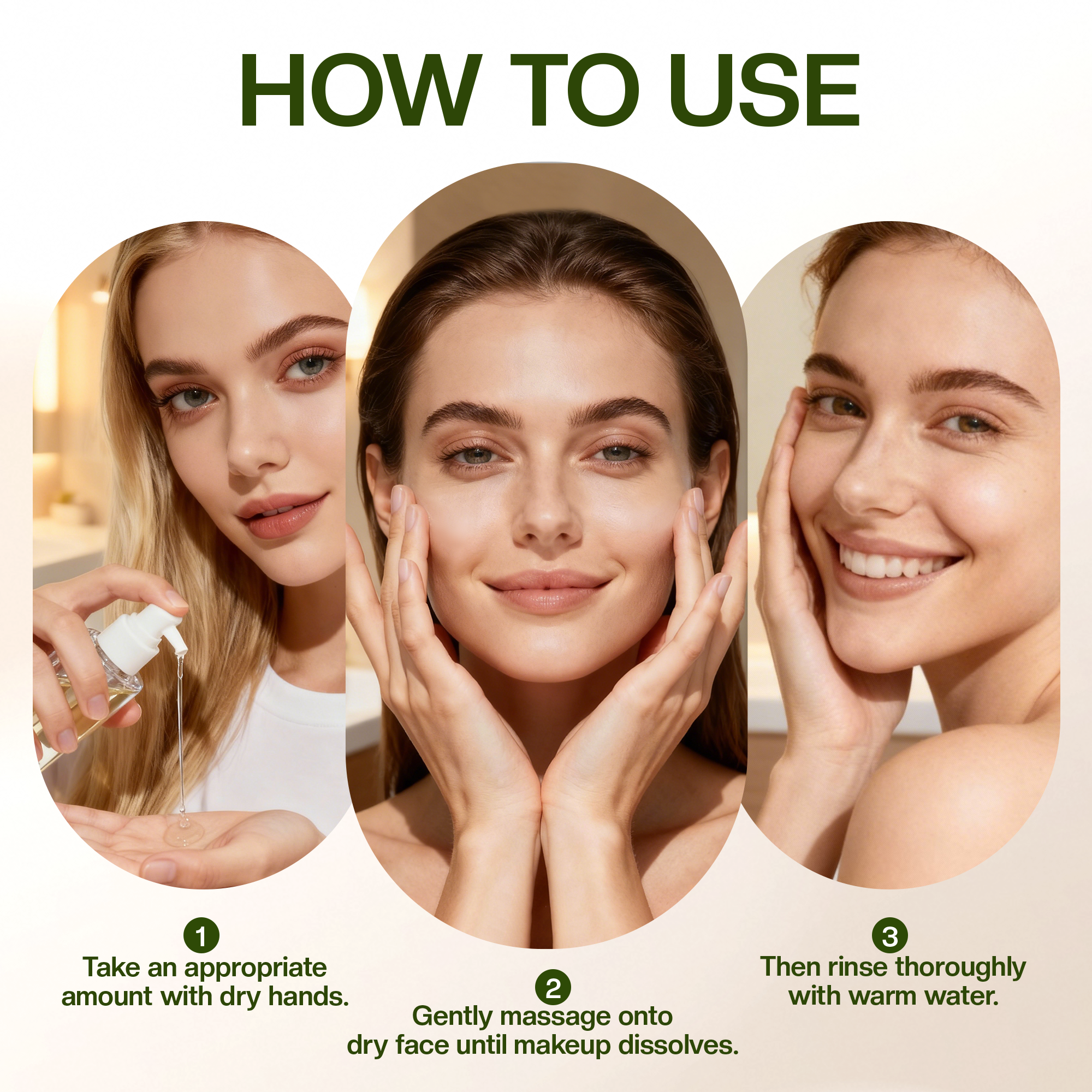 Jtopyrt Fragrance-Free Makeup Remover for Face & Eyes Pure Cleansing Oil, Natural Oil Cleanser for Face, Makeup Blackhead Remover