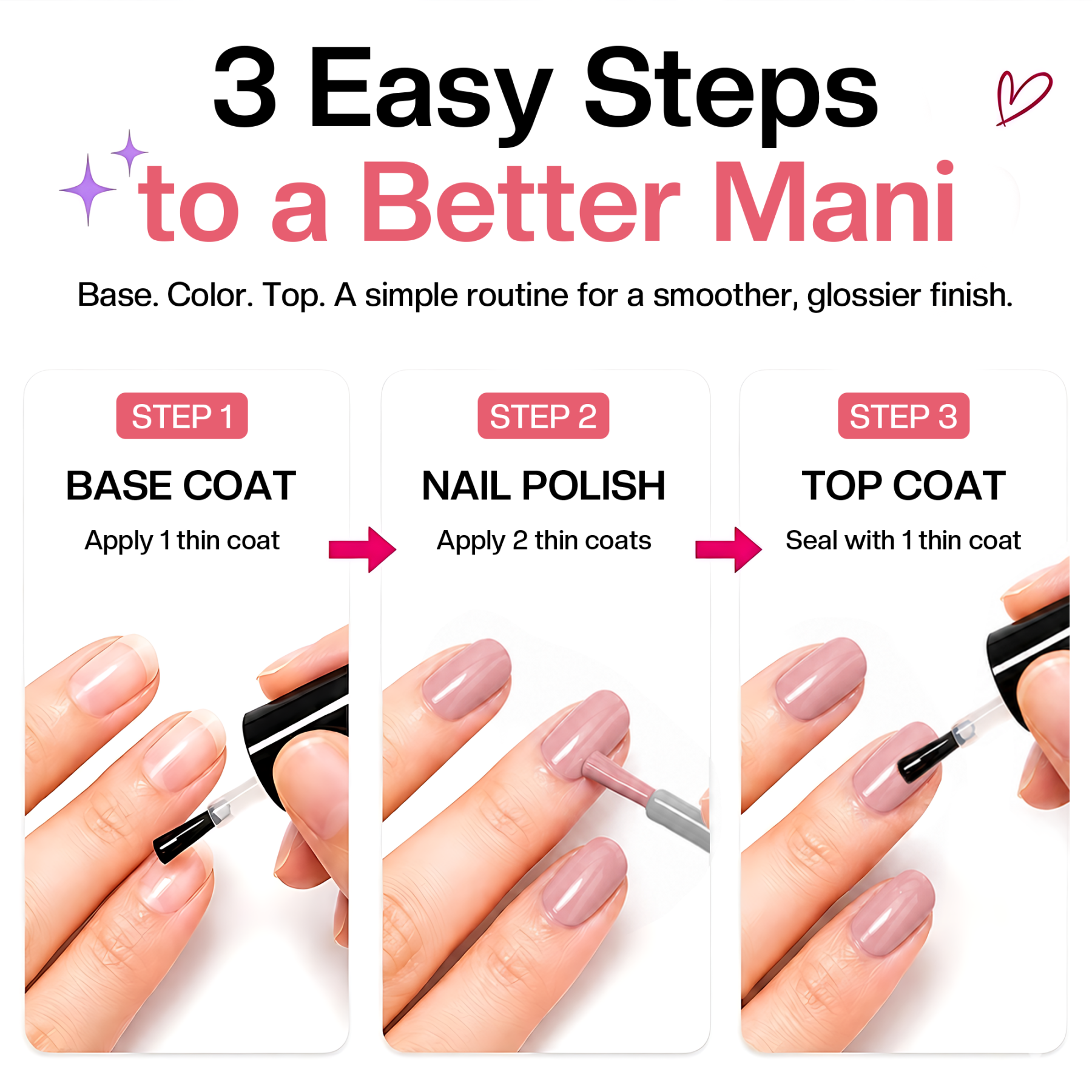 Morovan 8 Colors Nail Polish Set, Classic Red & Glitter Tones, Nude Pink & Milky White Shades, Traditional Nail Polish Kit for Daily & Party Manicure