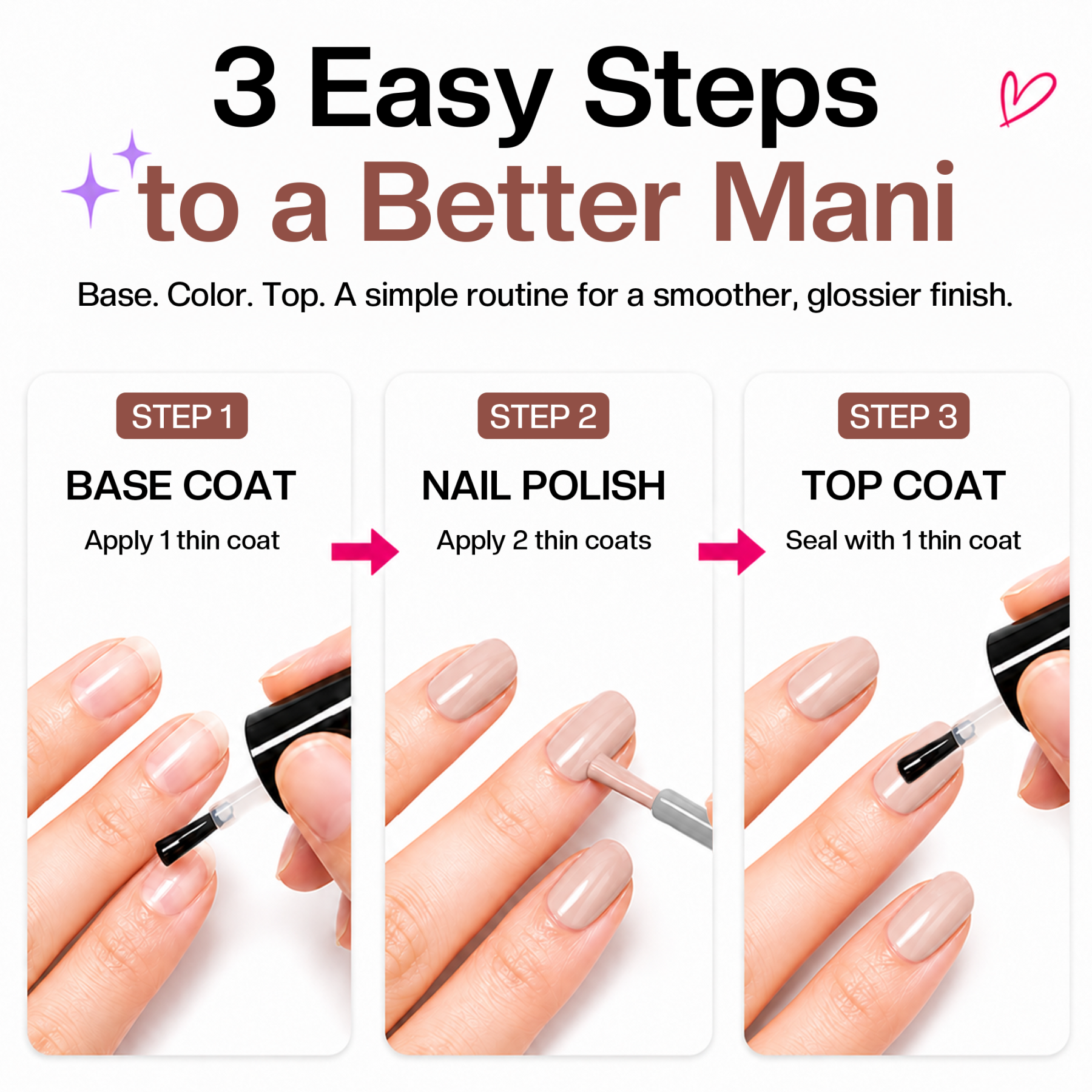 Morovan 8Pcs Nude Nail Polish Set,Nude Pink, Mauve, Brown & Glitter Shades, Quick Dry Nail Polish Gift Set for Women