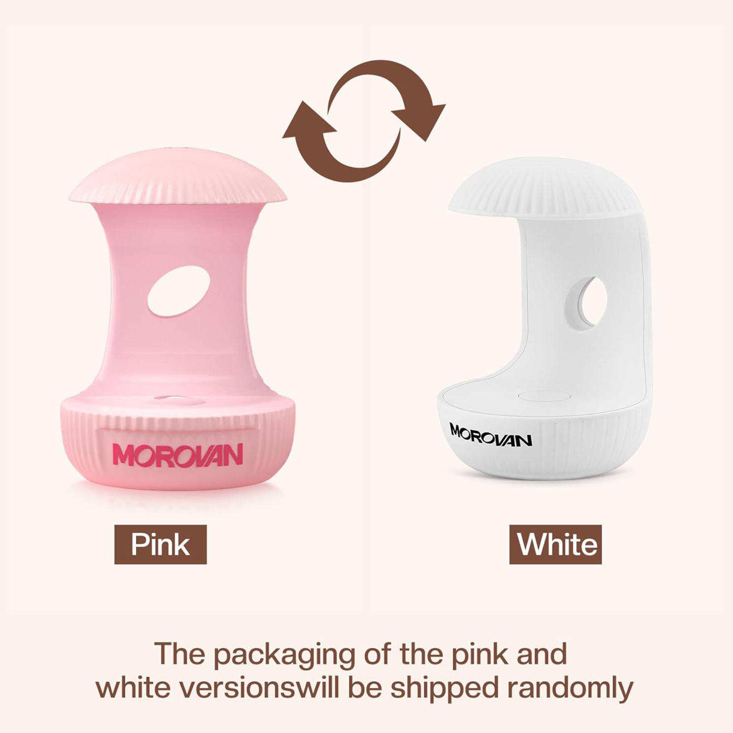 Morovan Mini Light For Gel Nails, Small Nail Light, Eggshell LED Nail Lamp, USB Nail Dryer for Fast Curing, Pink