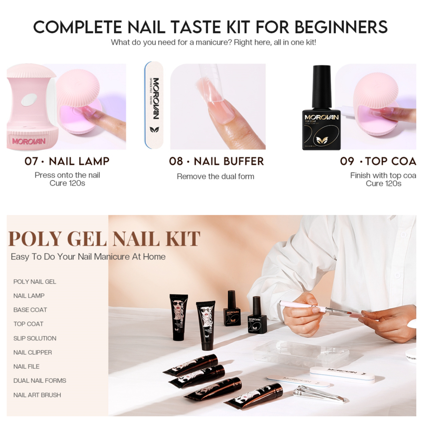 Morovan Mini Light For Gel Nails, Small Nail Light, Eggshell LED Nail Lamp, USB Nail Dryer for Fast Curing, Pink