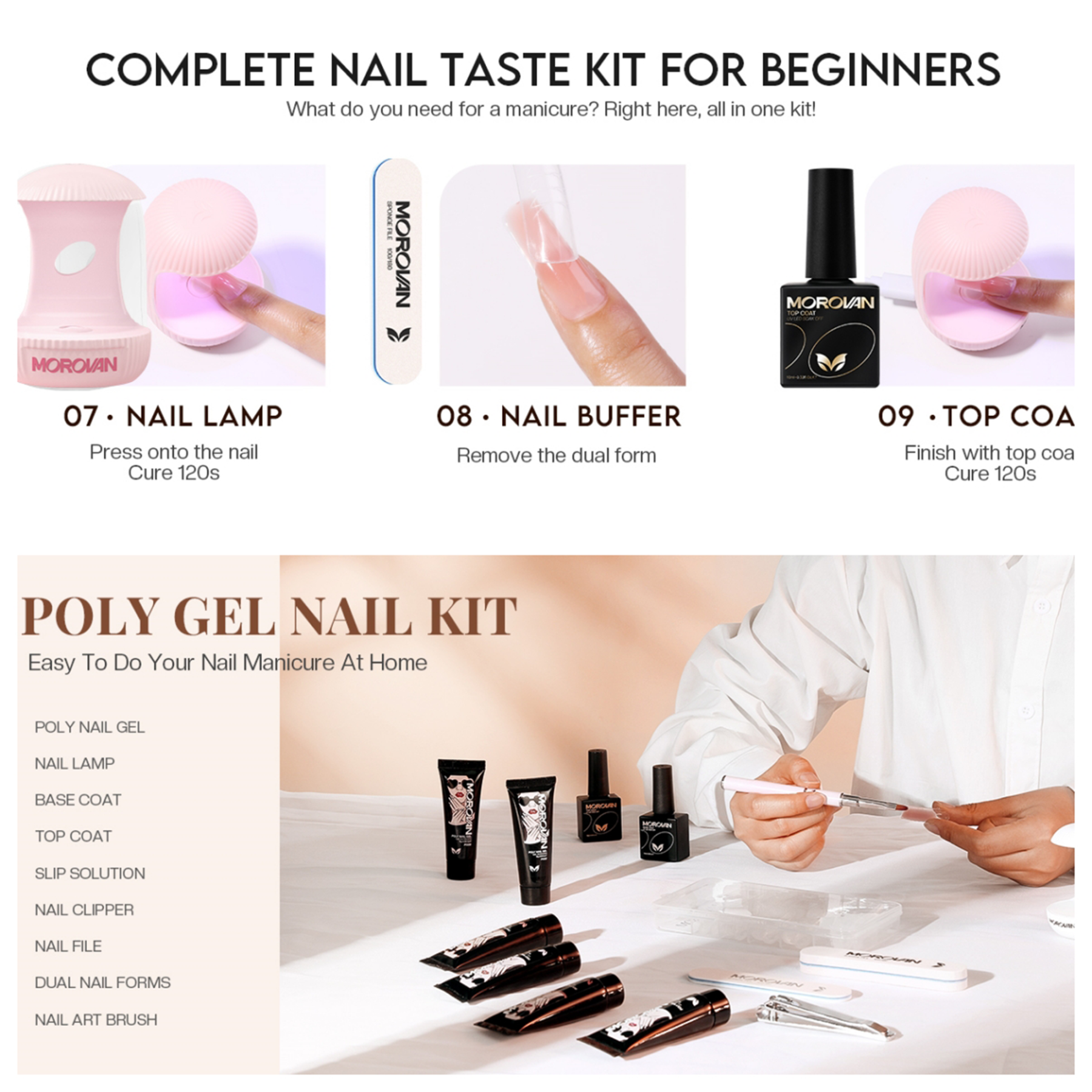 Morovan Mini Light For Gel Nails, Small Nail Light, Eggshell LED Nail Lamp, USB Nail Dryer for Fast Curing, Pink