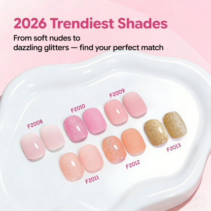 Morovan 7Pcs Pink Nude Nail Polish Set with 2 IN 1 Base and Top Coat,Nail Art Home DIY Fingernail Polish Gift Set for Women