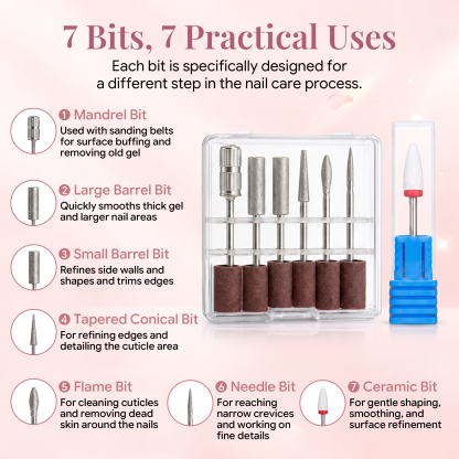  Morovan 2-in-1 Cordless Nail Drill & UV Lamp Kit,All-in-One Portable Set for Acrylic, Gel & Dip Nails, Home Salon & Travel Manicure