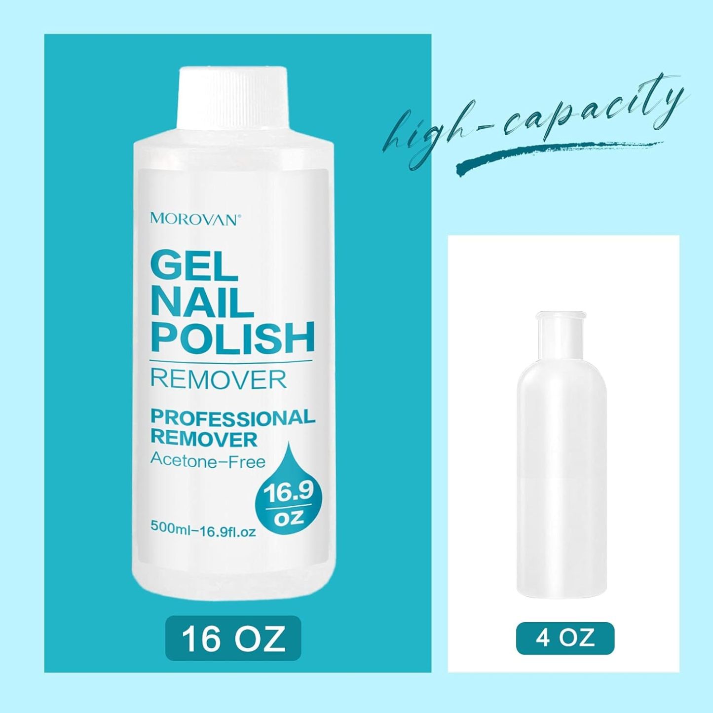 Morovan Gel Nail Polish Remover Kit 16oz Professional Nail Polish Remover Set