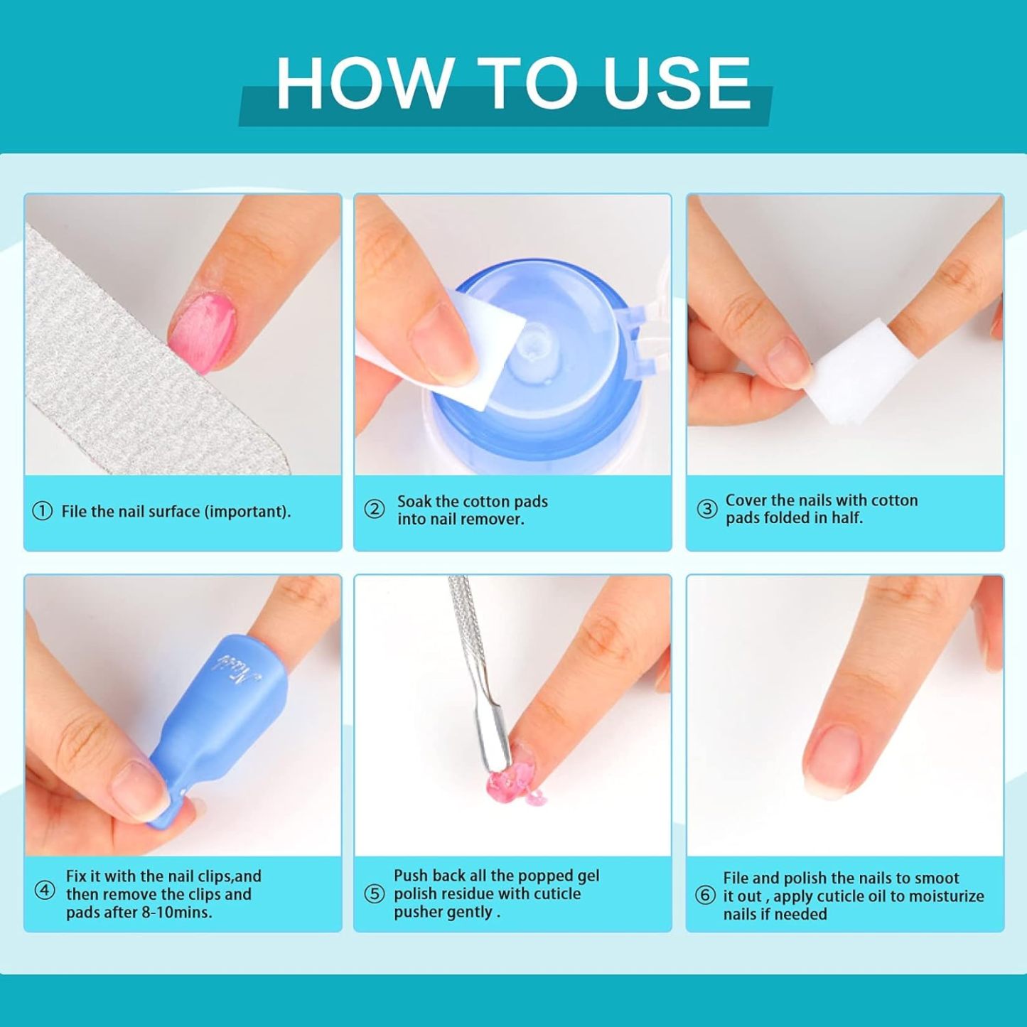 Morovan Gel Nail Polish Remover Kit 16oz Professional Nail Polish Remover Set