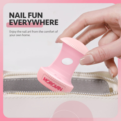 Morovan Mini Light For Gel Nails, Small Nail Light, Eggshell LED Nail Lamp, USB Nail Dryer for Fast Curing, Pink