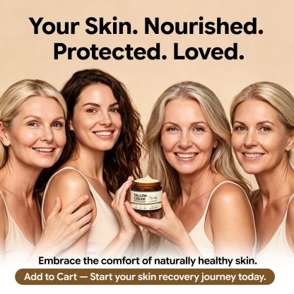 Morovan Face Moisturizer Whipped Beef Tallow Cream 5D Ceramide Daily Skincare Face Sensitive Skin 2 fl oz