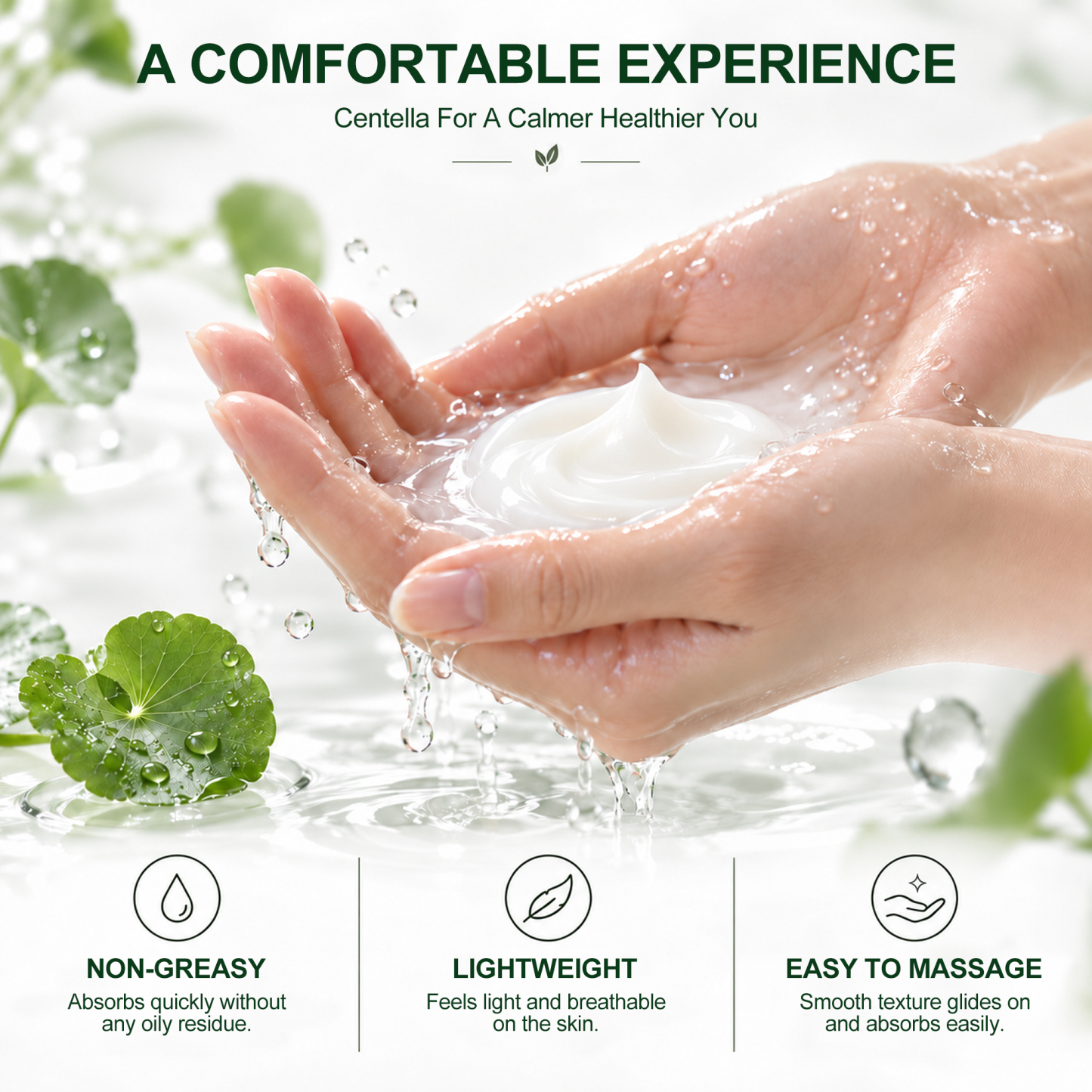 Jtopyrt Centella Cica 5-Piece Anti-Redness Soothing Skincare Set Gentle Daily Routine for Sensitive and Redness-Prone Skin