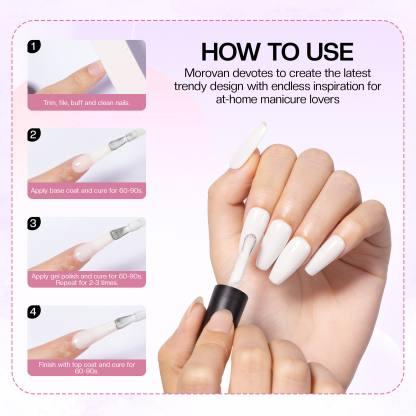 Morovan Gel Nail Polish Starter Kit - 6 Colors, Salon Grade DIY Nail Enhancement Kit​