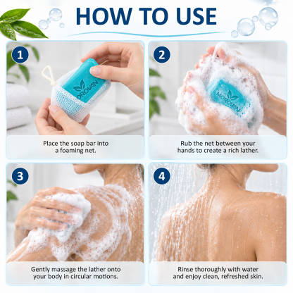 MOROVAN Antifungal Tea Tree Oil Soap Bars, Deep Body and Foot Cleansing, 3-Pack, 3.5-Ounce Each