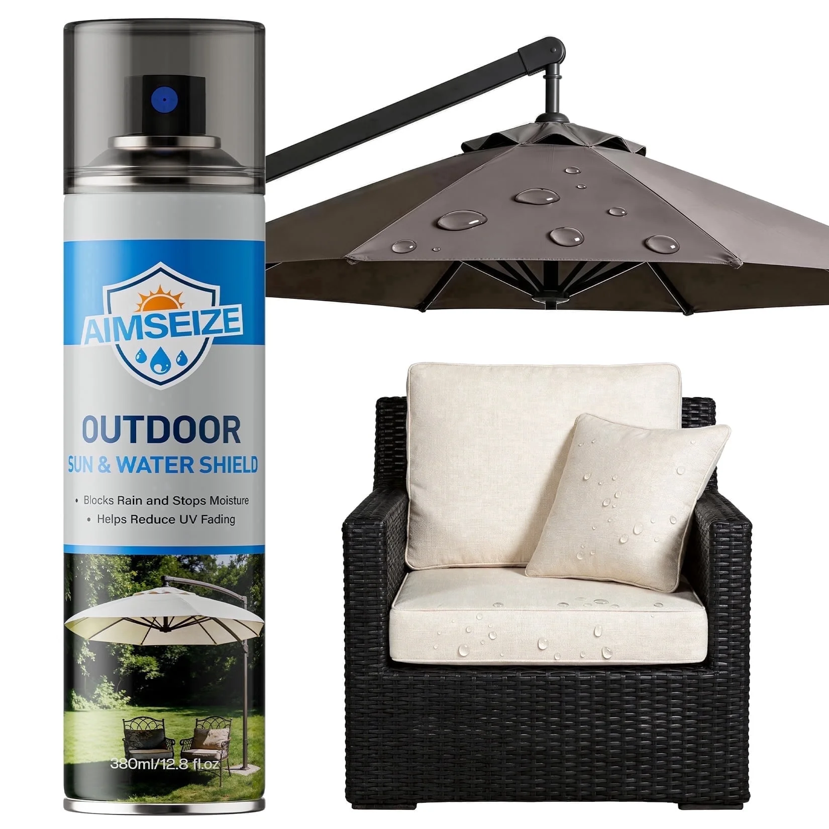 Waterproof Spray for Outdoor Fabrics Repels Water Dirt 12.8 Ounces ,1Pcs.