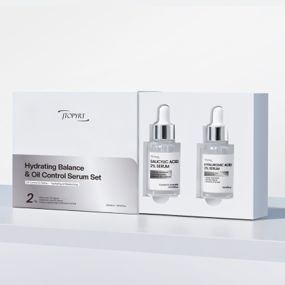 Hydrating Balance & Oil Control Serum Set Includes Salicylic Acid Serum and Hyaluronic Acid Serum Hydrating,Oil-Control,Even Skin Tone for All Skin Type