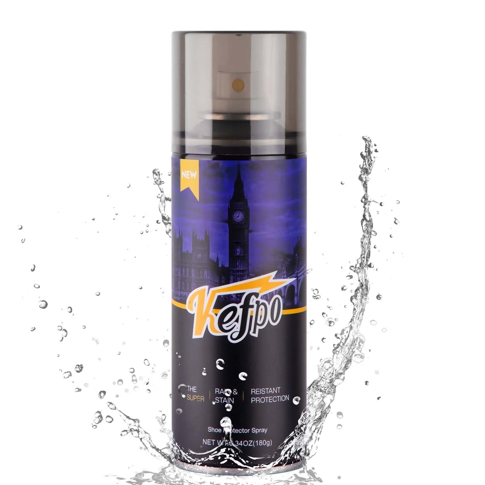 KEFPO Rain & Stain Water Repellent Waterproofing Spray, 6.76 Ounces,1PCS