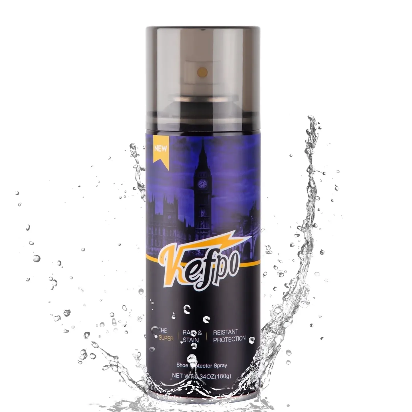 KEFPO Rain & Stain Water Repellent Waterproofing Spray, 6.76 Ounces,1PCS