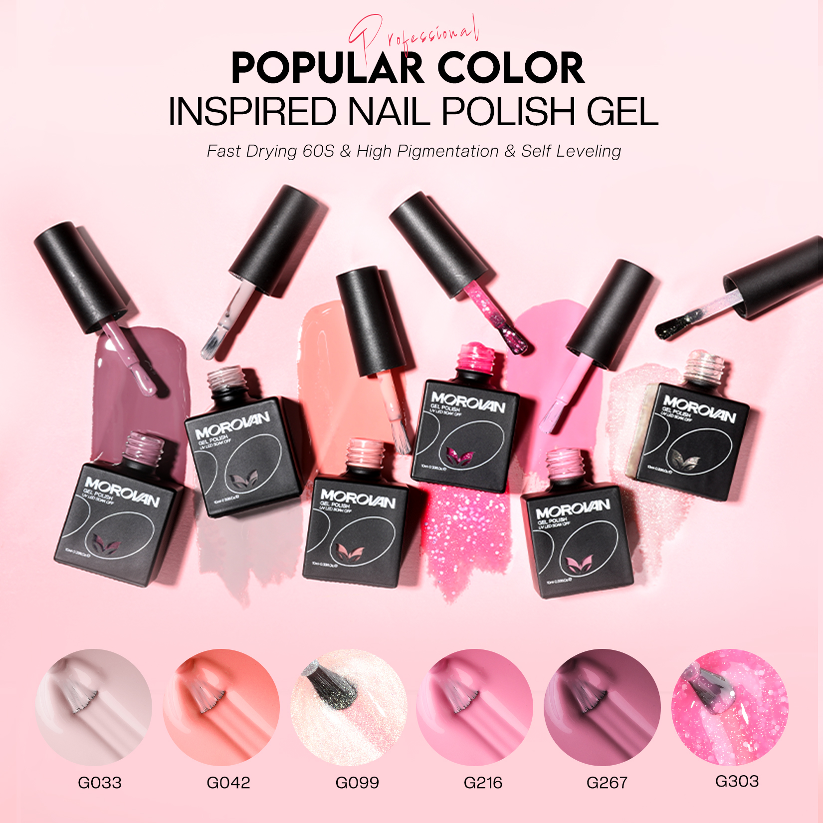 Morovan Professional Acrylic Nail Kit for Beginners - Complete Starter Set with U V Lamp Nail Tips Glue Drill Files & More