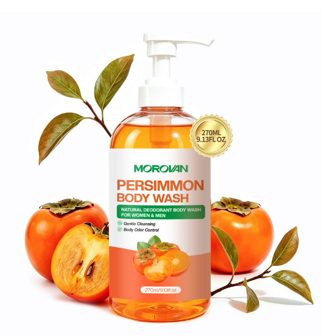 Persimmon Body Wash Natural Deodorant Odor Care Shower Men Women Seniors 9 fl oz
