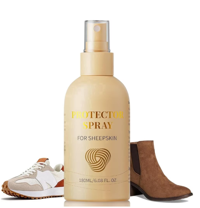 KEFPO Suede Shoe Protector Spray: Waterproof & Stain Repellent for Suede Nubuck Leather Shoes, Boots & Sneakers,180ml,6.08FL. OZ