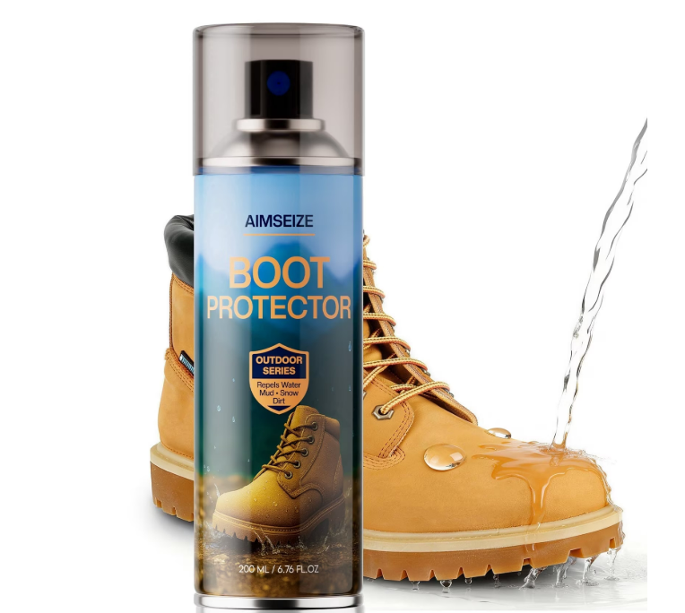 Aimseize Waterproof Spray for Mountain Boots Repels Water Mud Snow Dirt Nano Waterproof Formula 6.76 Ounces,1Pcs.