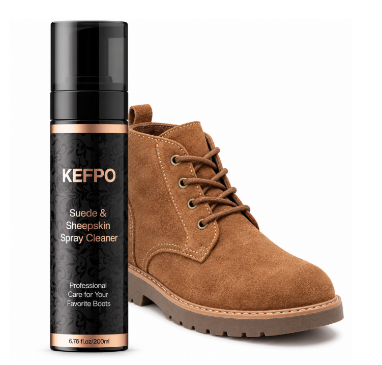 KEFPO Shoe Cleaner Cleaning Deep Clean Foam for Sneakers Suede,white shoes,Nubuck,Leather,Shoes and Boots, Gentle Care, 6.76 fl oz,1 Pcs.