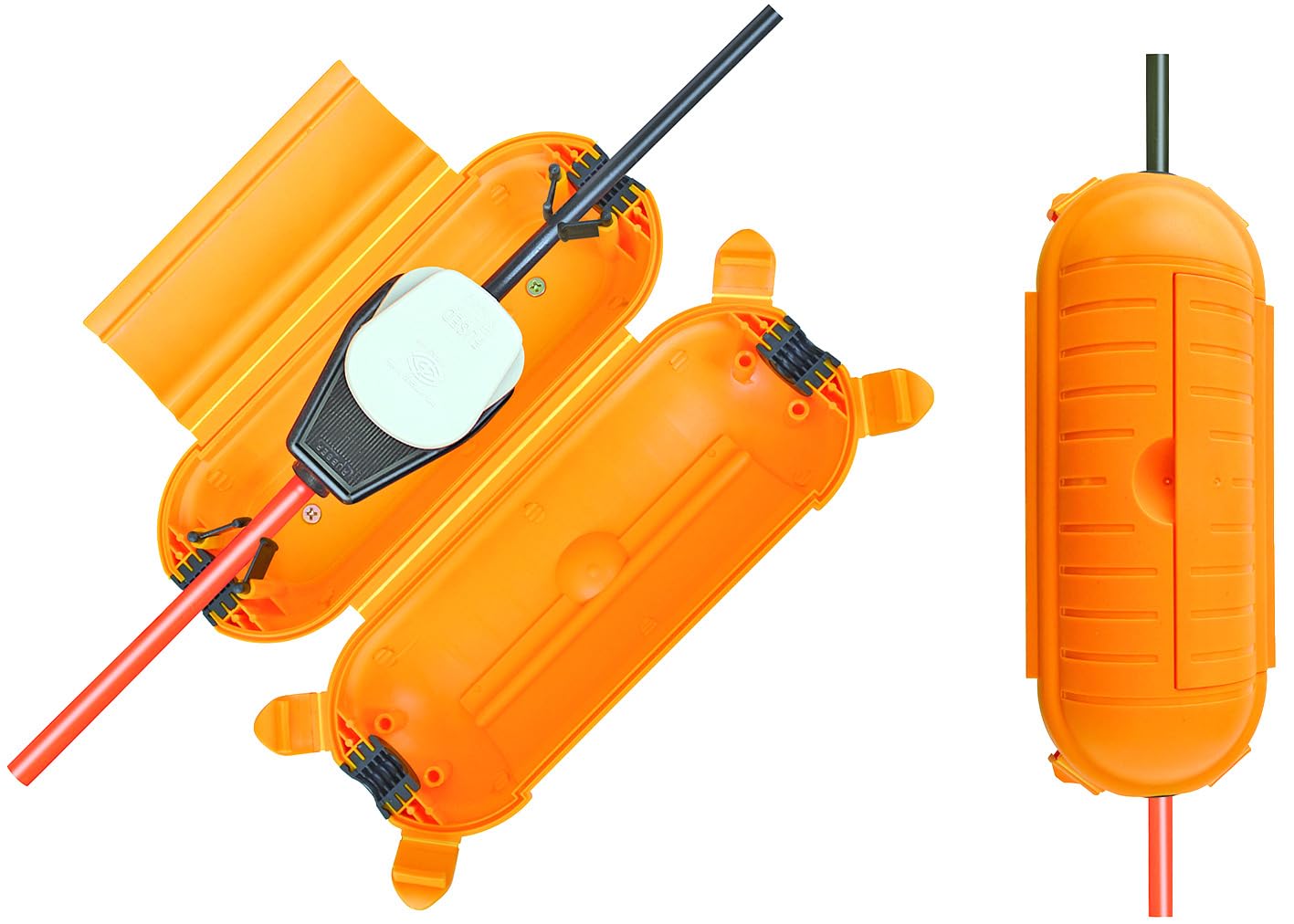 Skrzynka ochronna na przedłużacz (zewnętrzna osłona kabla) Żółty