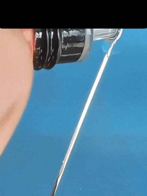 This liquid perfectly repairs broken glass.   German patented black technology repair station. Repairs instantly. Leaves no trace after repair