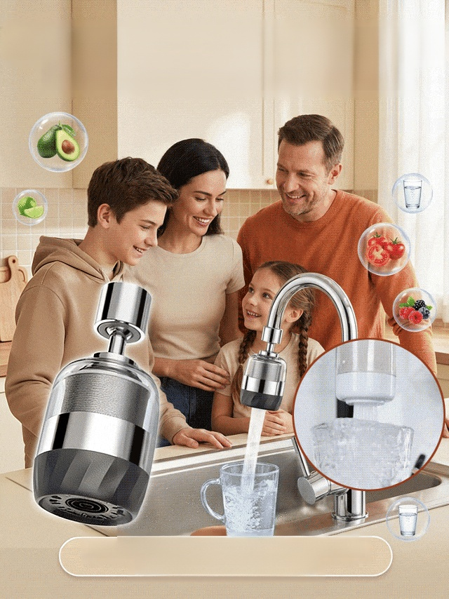 🌊 High-tech water purifier - enjoy clean water every day! 🔄 With a simple turn of the valve, you get mineral water quality water!