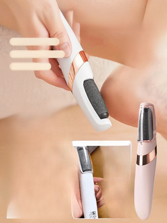 Remove Cracked Skin in 60 Seconds. See dead skin disappear! Professional callus remover for smooth heels. 