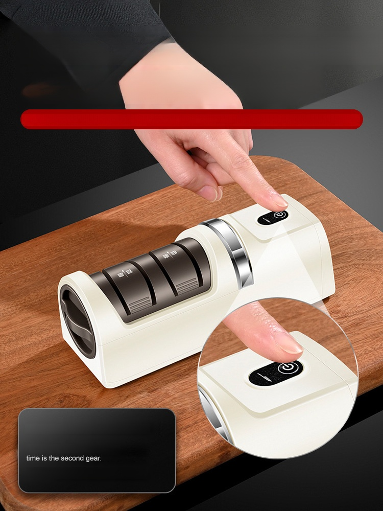 Dull to Deadly Sharp in 5 Seconds! 🔪 This Gadget Makes Your Old Knives Better Than New.✨ Cordless, Automatic, and Perfect.