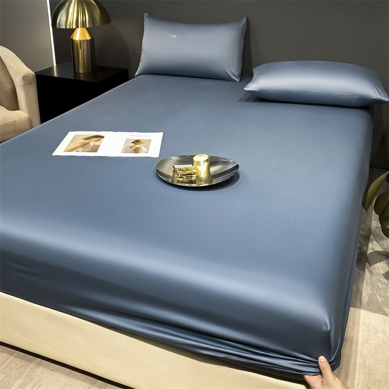 Camellia satin silk bedding set