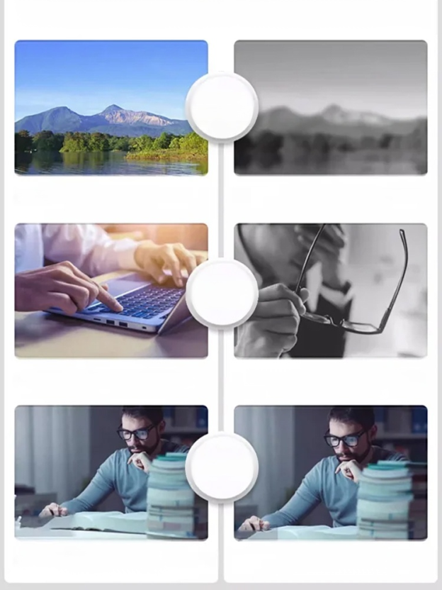 Advanced Multi-Focal Reading Glasses. Built-in Blue Light Filter for Clearer, Safer Vision. Lightweight frame for all-day comfort.
