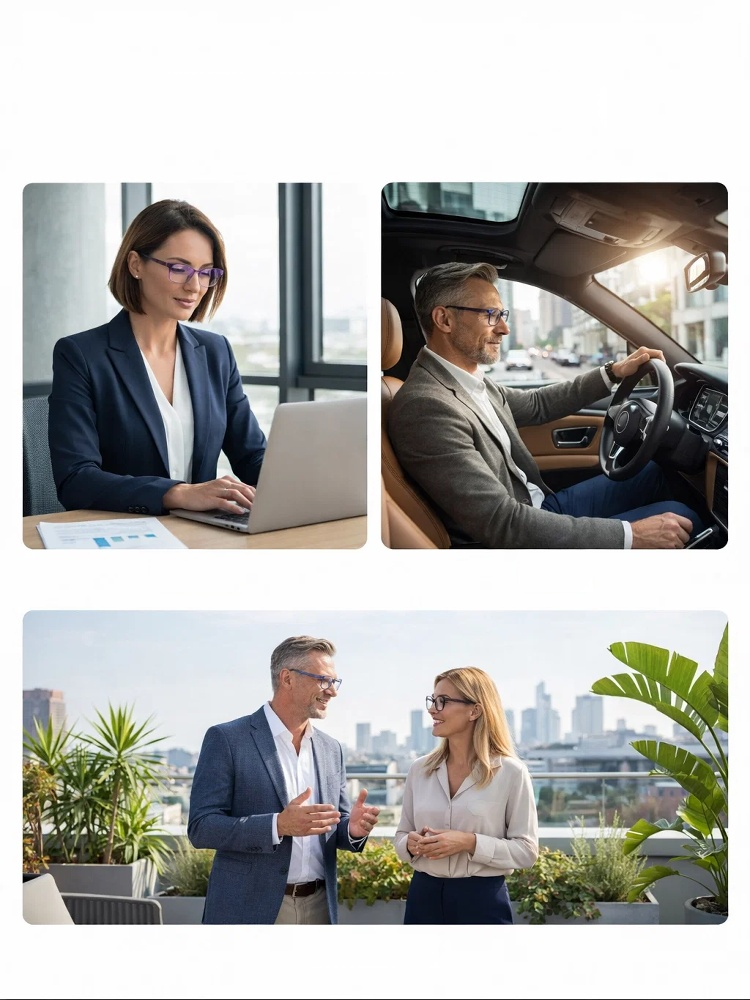 [Vision Returns to 20 Years Old] Smart Zoom Comfort Reading Glasses, Step outside and they turn into HD sunglasses in under 3 seconds