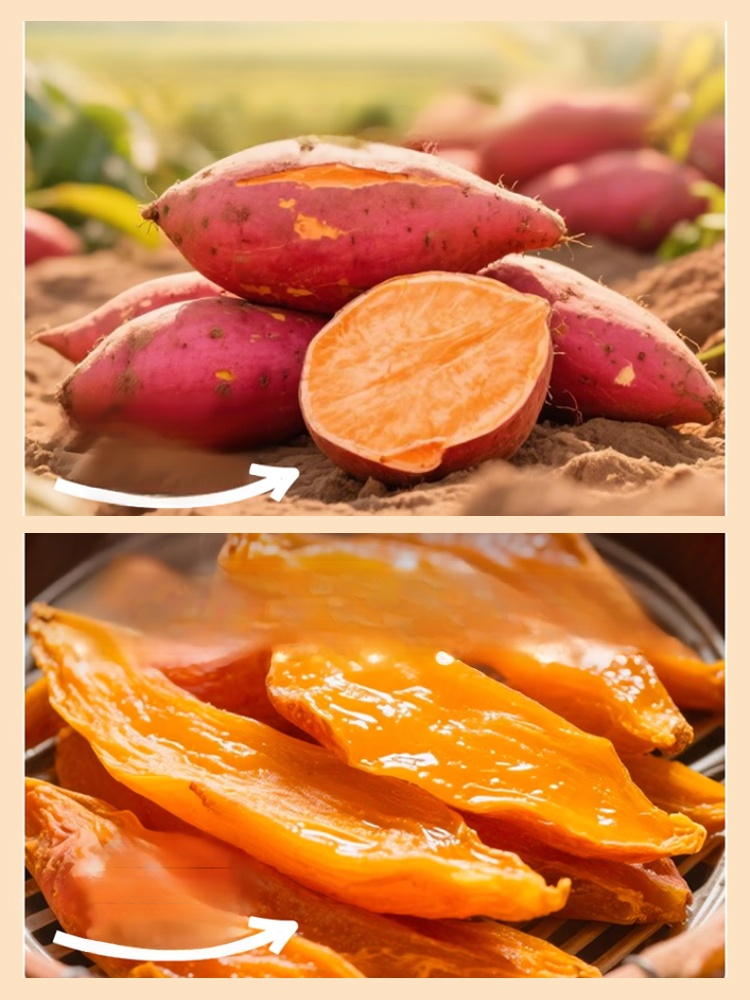 100% Natural Sweet Potato Snacks Stop Sugar Cravings! Dessert Taste, Superfood Nutrition. 100% Natural & No Added Sugar.