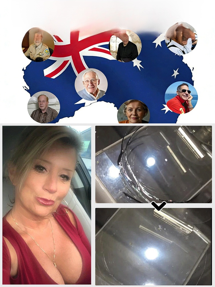 This liquid perfectly repairs broken glass.   German patented black technology repair station. Repairs instantly. Leaves no trace after repair