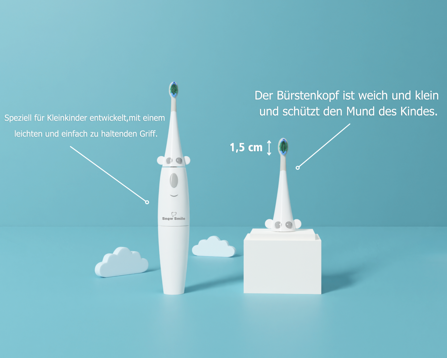 Snow Smile® Elektrische Zahnbürste für Kinder