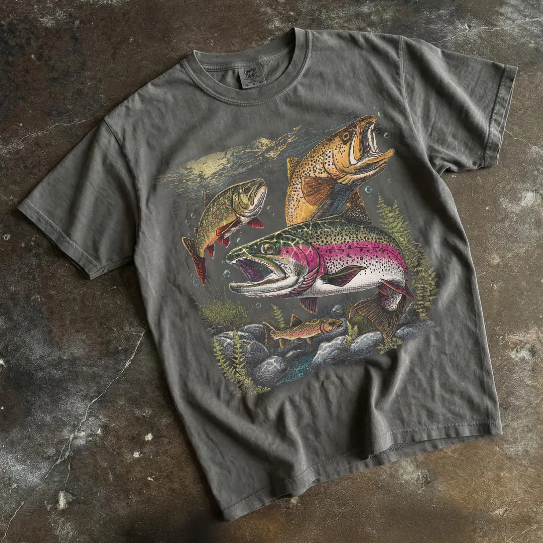 Rainbow Trout Fishing T-shirt
