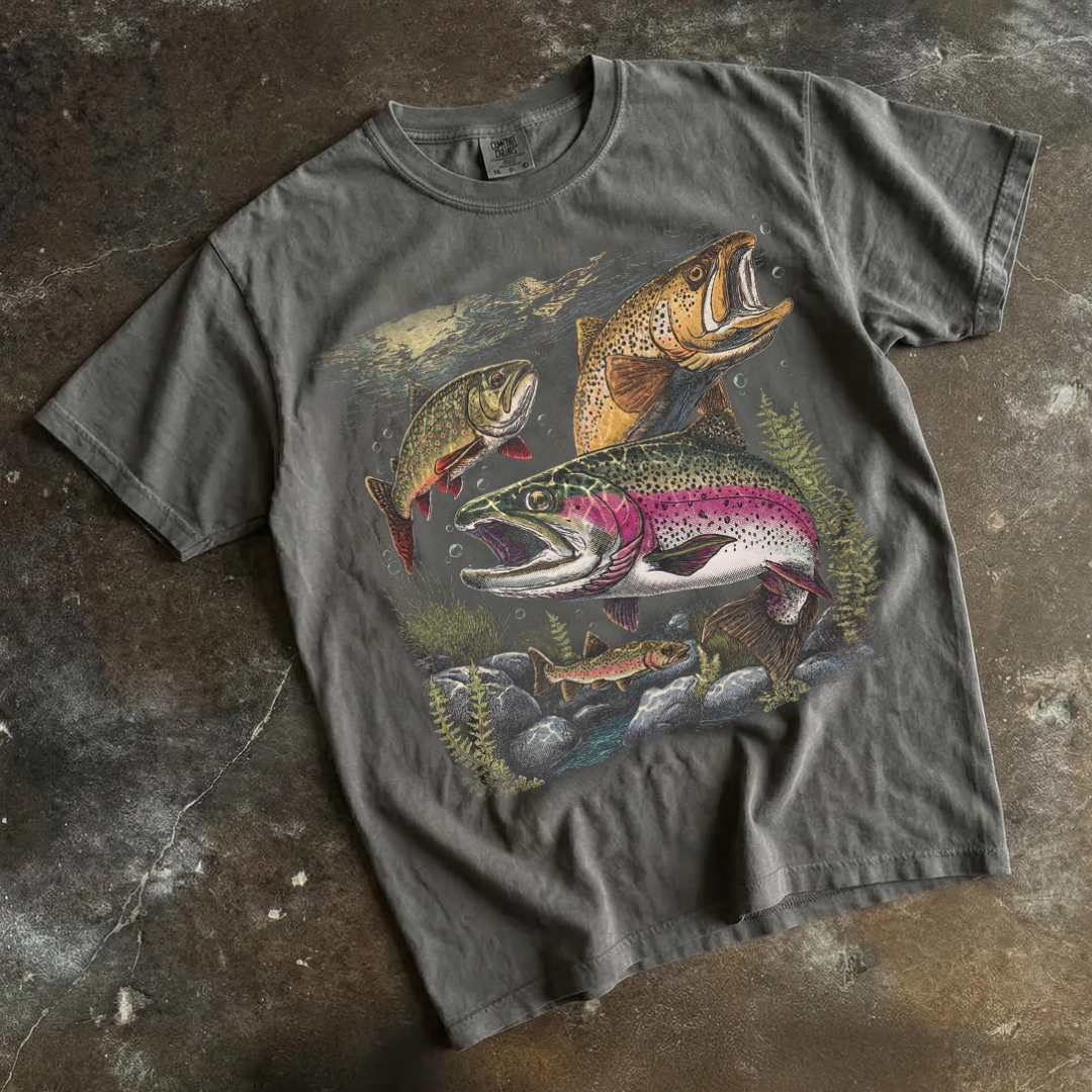 Rainbow Trout Fishing T-shirt