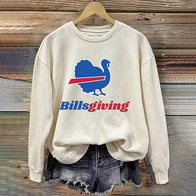 Billsgiving Turkey Football Sweatshirt