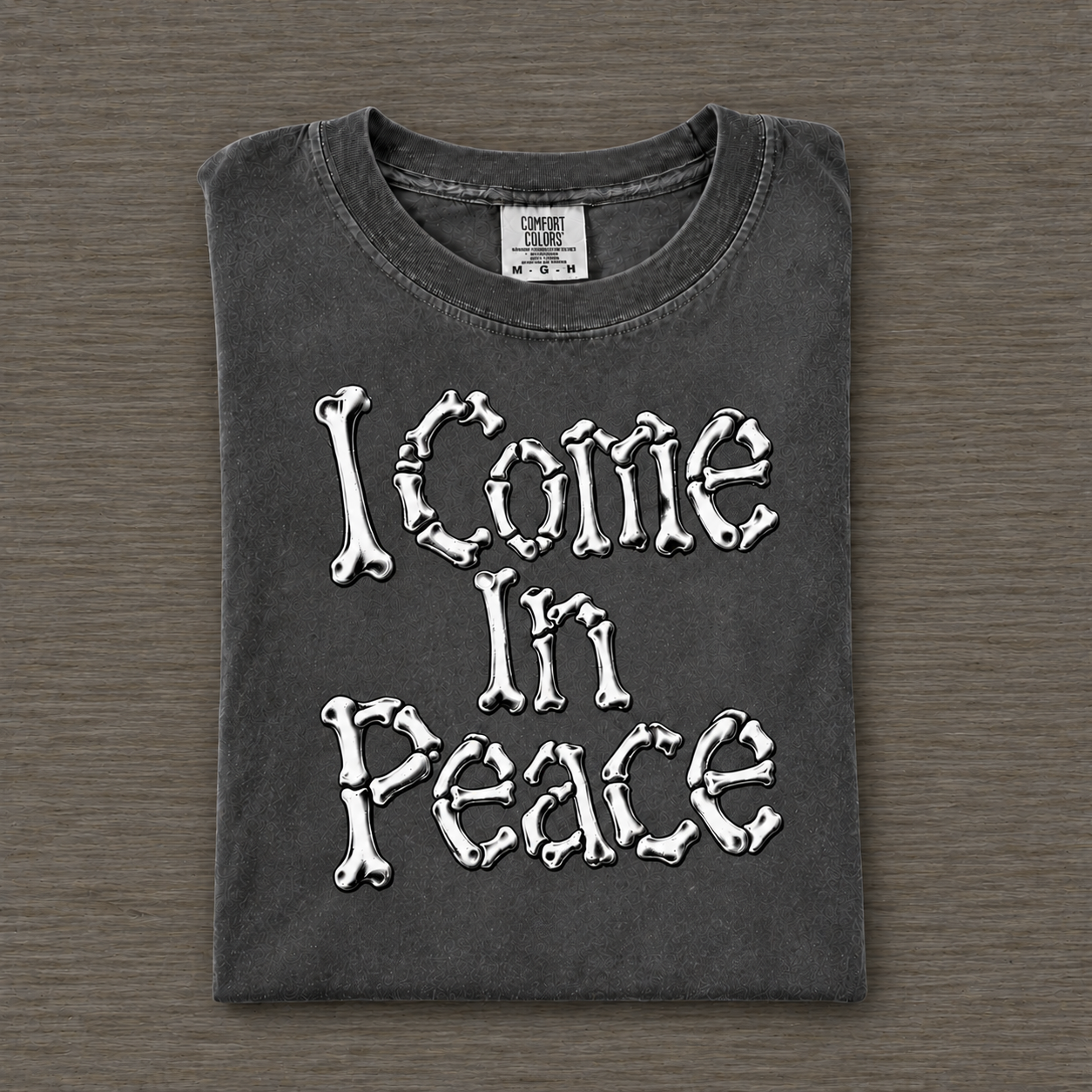 Funny Dirty I Come In Peace Skeleton Matching T-shirt