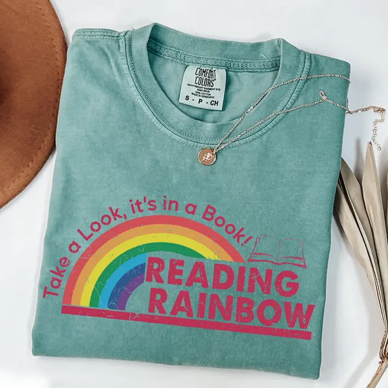 Take a Look It's in a Book Reading Rainbow T-shirt