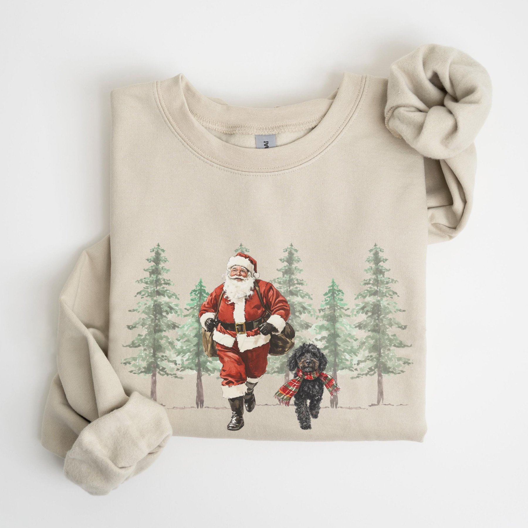 Black Goldendoodle Christmas Sweatshirt