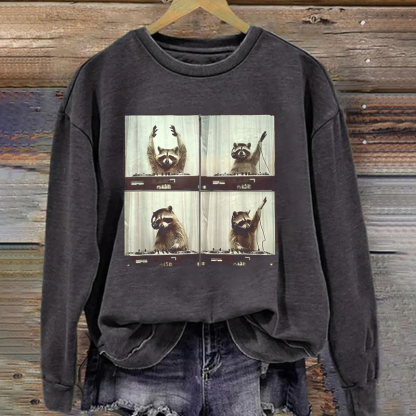 Party Raccoon Festival Music Sweatshirt
