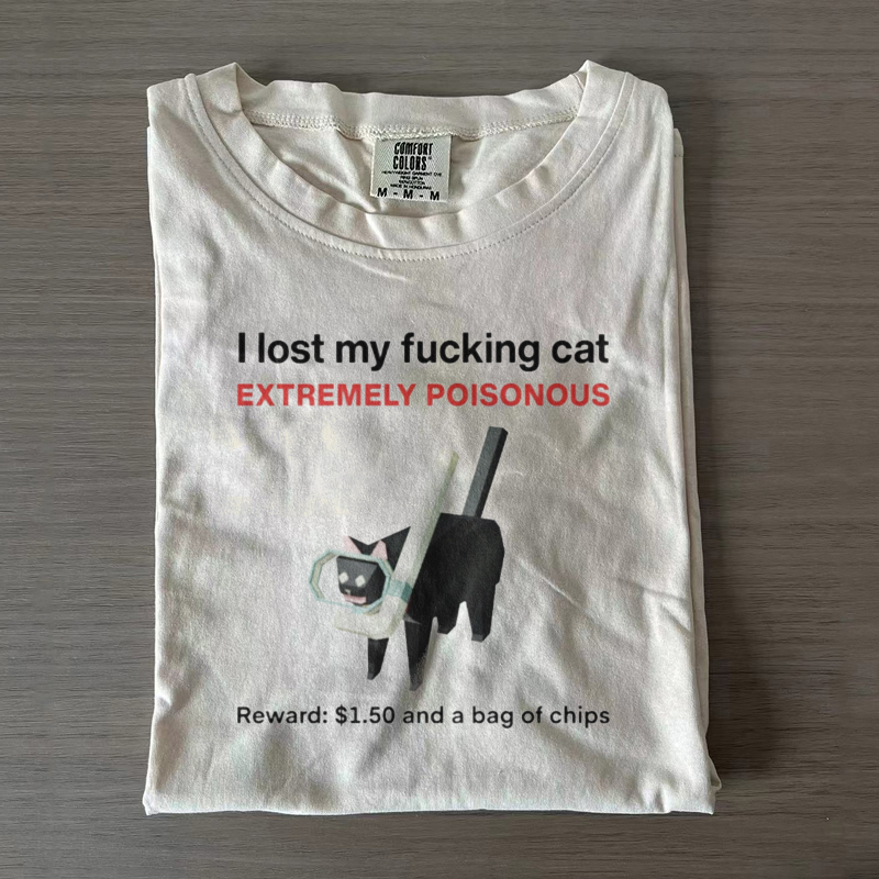 I Lost My Cat Meme T-shirt