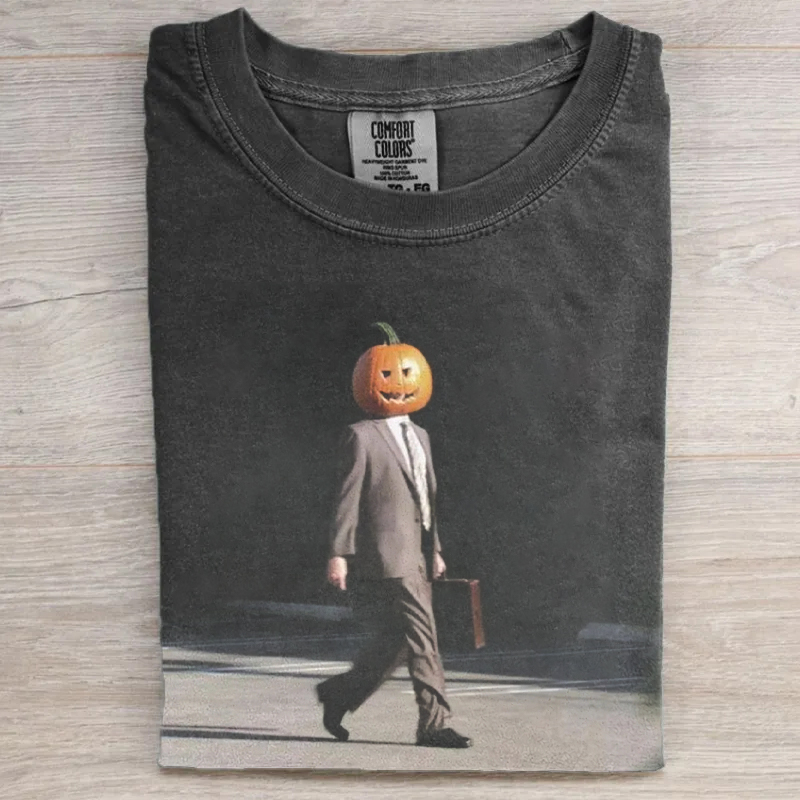Halloween Dwight Pumpkin Head T-shirt