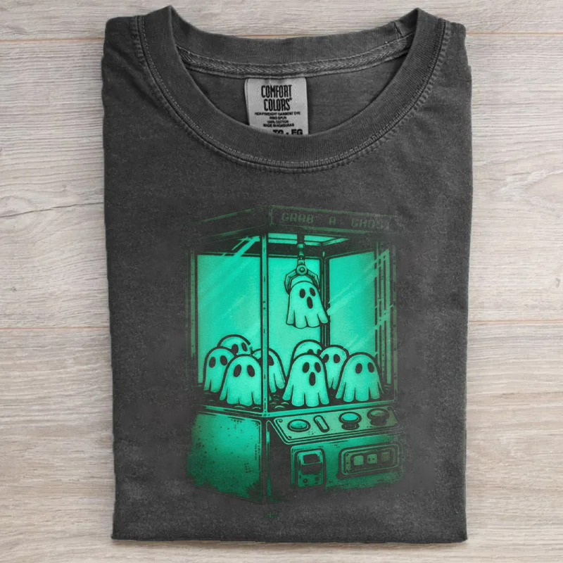 Dark Teenie Ghost Arcade Halloween T-shirt