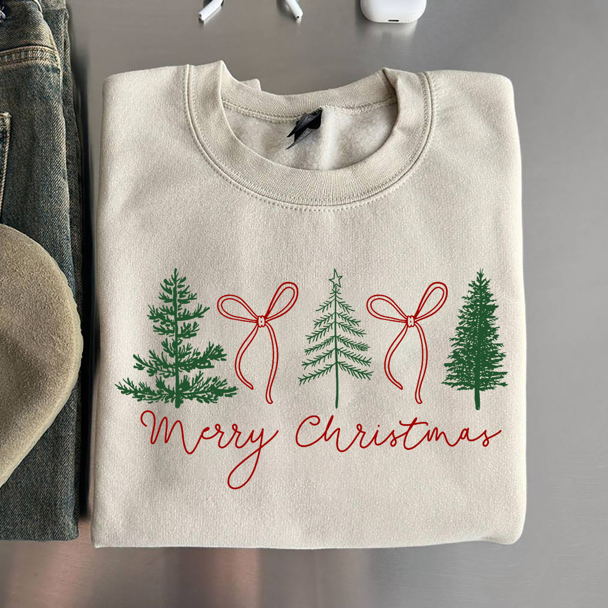 Merry Christmas Tree Sweatshirt